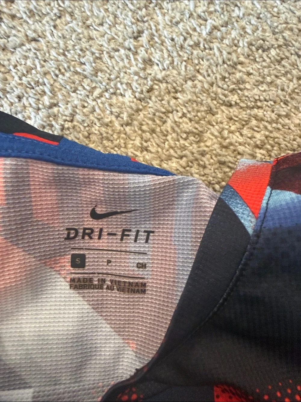 Nike Red, Blue & Black Boys Athletic Tee and Shorts Set size S